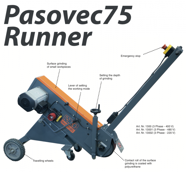 Belt grinder RUNNER 75